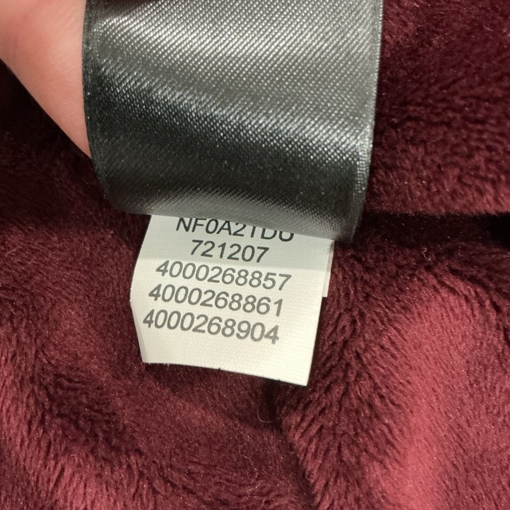 The North Face WindWall Women's Fleece Fuchsia Full Zip Jacket Hooded Large - Picture 9 of 10